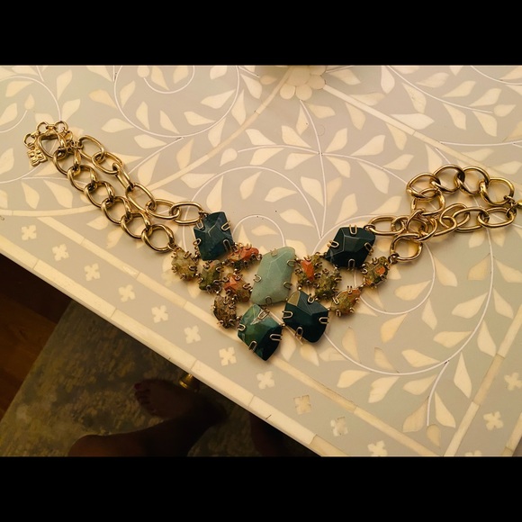 BcBg Maxazria Natural Stone Statement Necklace - Picture 2 of 3